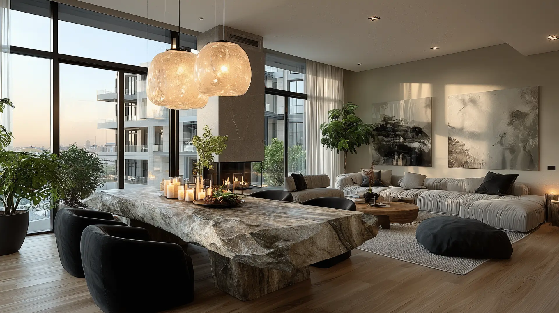 tose0210_modern_dining_room_with_marble_dining_table_sculptural_f18fca65-b7a5-46bf-967f-040a08053297